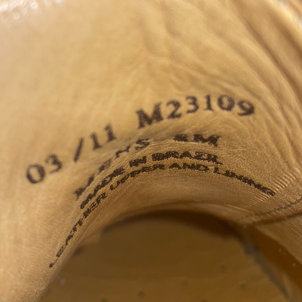 COPY - 1901 Mens oxford ‘Saddle up’ in color sand/chocolate brown, size 8 m - Picture 8 of 9